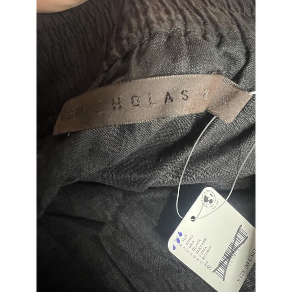 Free People Nicholas K Linen Short Black Pants Size Small - Picture 9 of 10